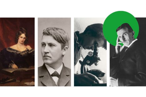 Mary Shelley, Thomas Edison, Rosalind Franklin et Nikola Tesla